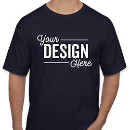Bayside USA-Made 100% Cotton T-shirt - Color: Navy