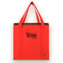 KOOZIE ® Zippered Insulated Grocery Tote - Color: Red