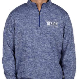 Sport-Tek Electric Heather Performance Quarter Zip Pullover - Color: True Royal Electric