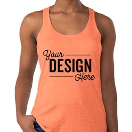Next Level Women's Tri-Blend Racerback Tank - Color: Vintage Light Orange