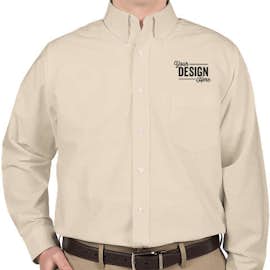Ultra Club Wrinkle-Free Oxford Dress Shirt - Color: Tan