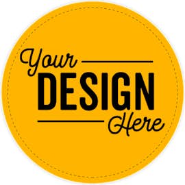 Full Color 4 in. Circle Vinyl Decal - Color: Athletic Gold