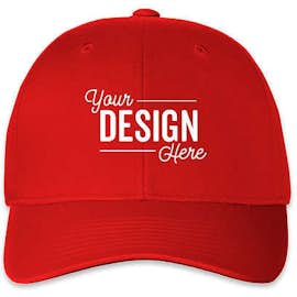 Pacific Headwear Cotton Blend Adjustable Hat - Color: Red
