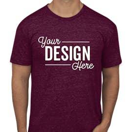 American Apparel USA-Made Tri-Blend Track T-shirt - Color: Tri-Cranberry
