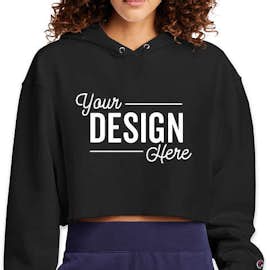 Champion Women’s Reverse Weave Cropped Hoodie - Color: Black