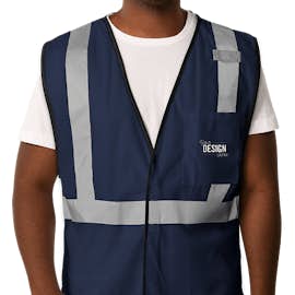 ML Kishigo Non-ANSI Enhanced Visibility Color Safety Vest - Color: Navy Blue