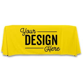 Full Color 6' Throw Tablecloth - Color: Yellow