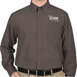 Port Authority Crosshatch Dress Shirt - Color: Soft Black
