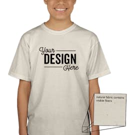 Canada - Gildan Youth 100% Cotton T-shirt - Color: Natural