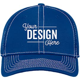 New Era 39THIRTY Contrast Stitch Stretch Fit Mesh Hat - Color: Royal / White