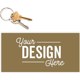 7.5 in. x 3.75 in. Rectangular Bumper Sticker - Color: Metallic Gold