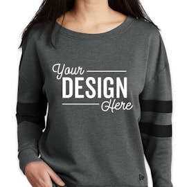 New Era Women's Varsity Tri-Blend Crewneck Sweatshirt - Color: Black Heather