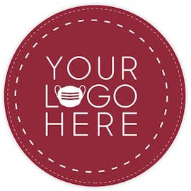 Customized Full Color 12" Circle Floor Decal - Color: Maroon