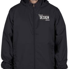 Elevate Darien Packable Lightweight Hooded Full-Zip Windbreaker - Color: Navy