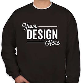 Gildan Midweight 50/50 Crewneck Sweatshirt - Color: Black