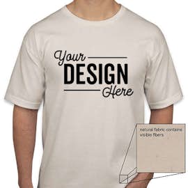 Bayside USA-Made 100% Cotton T-shirt - Color: Natural