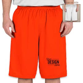 High Five Competition Reversible Basketball Shorts - Color: Orange / White
