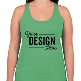 Canada - Bella + Canvas Women's Tri-Blend Racerback Tank - Color: Green Tri-Blend