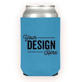Foldable Neoprene Can Cooler - Color: Sky Blue