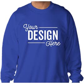 Hanes Ultimate Heavyweight Crewneck Sweatshirt - Color: Deep Royal