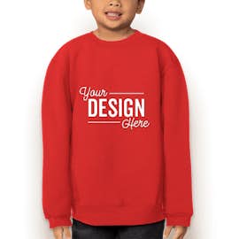 Russell Athletic Youth Dri Power® Crewneck Sweatshirt - Color: True Red