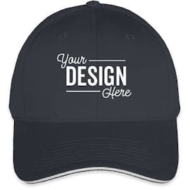 Port & Company Sandwich Bill Hat - Color: Navy / White