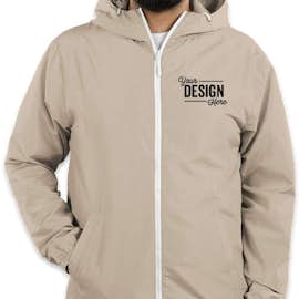 Independent Trading Solid Lightweight Full Zip Jacket - Color: Classic Khaki / White