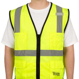 ML Kishigo Class 2 Pocket Mesh Safety Vest - Color: Lime