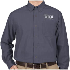 Port Authority Crosshatch Dress Shirt - Color: Deep Blue