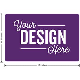 Full Color 18" X 11.5" Car Door Magnet - Color: Team Purple