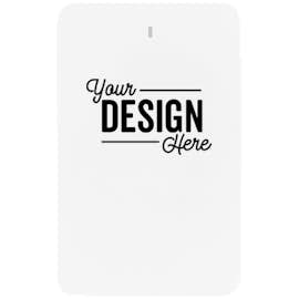 Full Color 3-in-1 Flip Power Bank - Color: White
