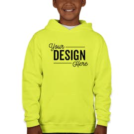 Jerzees Youth Nublend 50/50 Pullover Hoodie - Color: Safety Green
