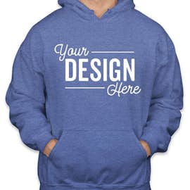 Gildan Midweight 50/50 Pullover Hoodie - Color: Heather Sport Royal
