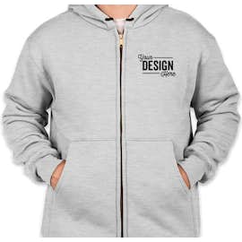 CornerStone Heavyweight Lined Zip Hooded Work Jacket - Color: Athletic Heather