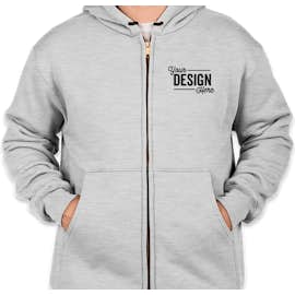 CornerStone Heavyweight Lined Zip Hooded Work Jacket - Color: Athletic Heather