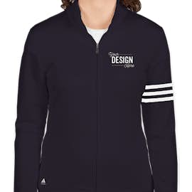 Adidas Women's ClimaLite Full Zip Performance Sweatshirt - Color: Navy / White