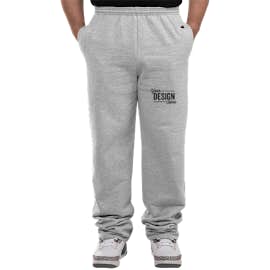 Champion Double Dry Eco Open Bottom Sweatpants - Color: Light Steel