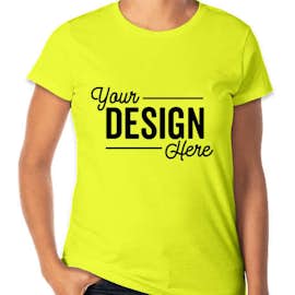Anvil Women's Jersey T-shirt - Color: Neon Yellow