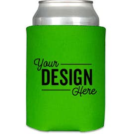 Foldable Can Cooler - Color: Lime Green