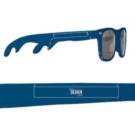 Malibu Bottle Opener Sunglasses - Color: Royal Blue