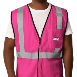 ML Kishigo Non-ANSI Enhanced Visibility Color Safety Vest - Color: Pink