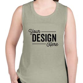 Bella + Canvas Women's Flowy Muscle Tank - Color: Heather Stone