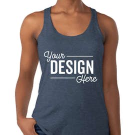 Next Level Women's Tri-Blend Racerback Tank - Color: Indigo