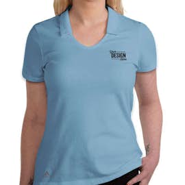Adidas Women's Recycled Blend Polo - Color: Light Blue