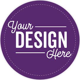 Full Color 2.5 in. Circle Roll Labels (500 per roll) - Color: Team Purple