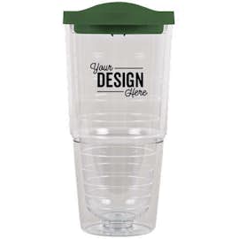 24 oz. Insulated Tumbler - Color: Green / Clear
