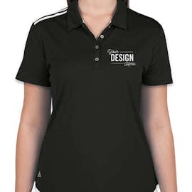 Adidas Women's Climacool 3-Stripes Shoulder Polo - Color: Black