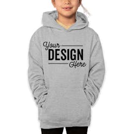 Champion Youth Double Dry Eco Pullover Hoodie - Color: Light Steel