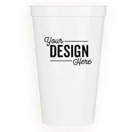 22 oz. Plastic Stadium Cup - Color: White