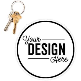 5.5 in. Circle Car Magnet w/ contrast trim - Color: White / Black